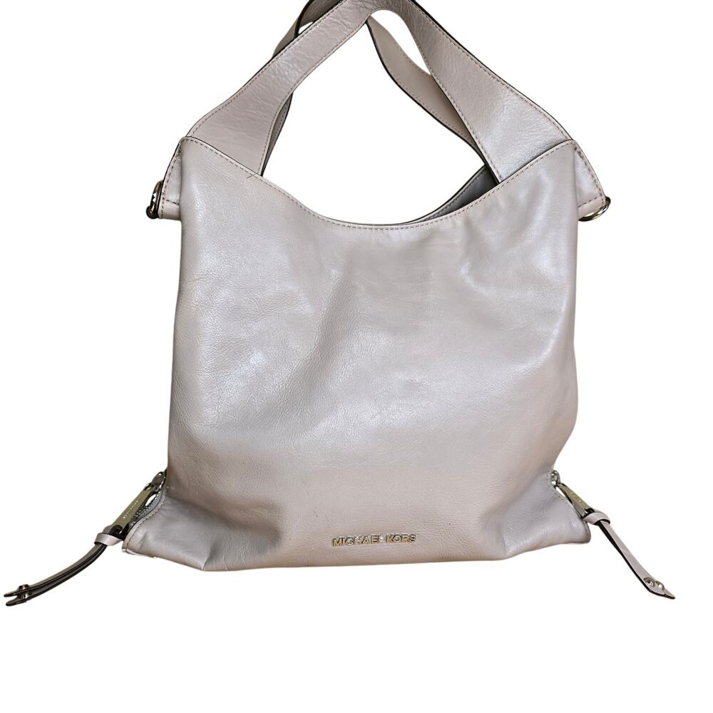 Michael Michael Kors Devon Shoulder Tan Tote Purse Shoulder Bag Excellent